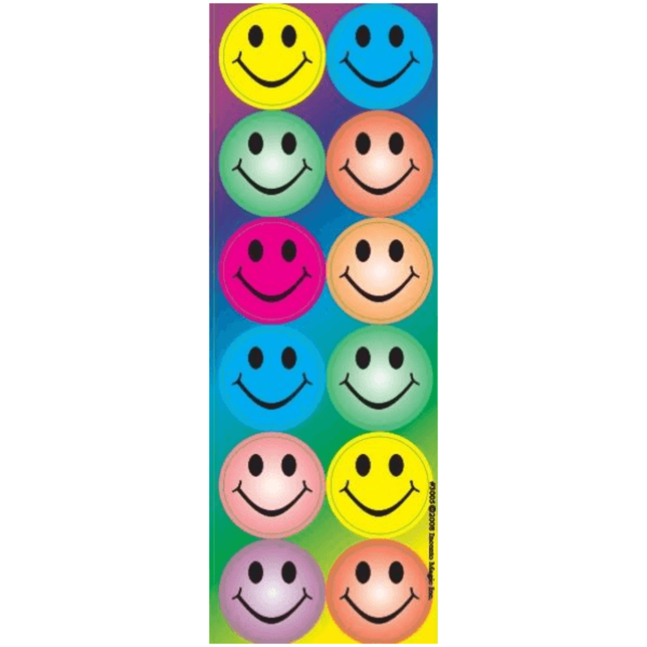 Colorful Smiley Circle Stickers (Large) – 6 Sheets | Fun Classroom Reward Stickers for Kids by IncentoMagic